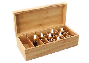 Wholesale Custom Natural Color Wooden Gift Boxes , Solid Bamboo Wooden Essential Oil Box from china suppliers