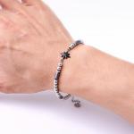 (Customized) Stainless steel men's bracelet, octagonal star Persian style trendy