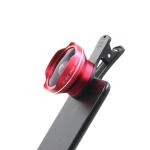 Red Cell Phone Wide Angle Lens Mobile Universal Lens 0.107kg Single Gross Weight