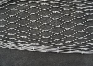 Wholesale Aisi Ss304 316 Stainless Steel Rope Mesh / Staircase Railing Flexible Woven Wire Mesh from china suppliers