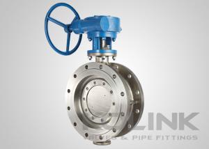 Wholesale Uni Directional Triple Eccentric Butterfly Valve Double Flanged WCB CF8 CF8M from china suppliers