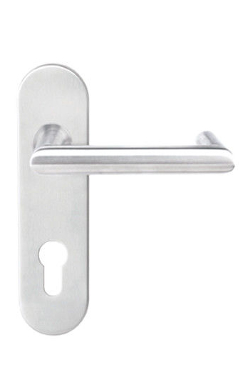 AISI304 stainless steel door handle for 72mm center mortice locks-X-1