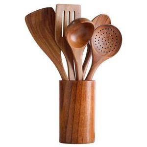 Wholesale acacia Wooden Cooking Utensil Set Non Toxic Wooden Spatula For Nonstick from china suppliers