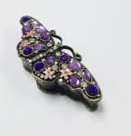Butterfly trinket box metal necklace jewelry box