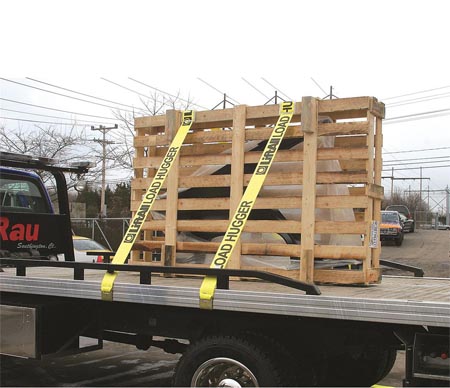 4 Inch Winch Strap With Flat Hook Heavy Duty Ratchet Strap WLL 5400lbs Flatbed Cargo Control Products