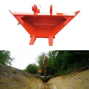 Wholesale Durable V Shaped Ditching Bucket , Trapezoid Excavator Buckets Multifunctional from china suppliers
