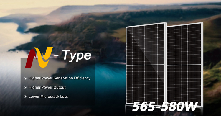Anodized Aluminium Alloy Frame PERC 560w 565w Monocrystalline Solar Photovolta Panel