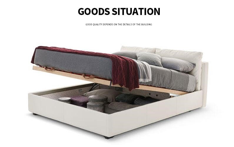 Bed Room Soft Wood Double Bed Designs ZZ-BD024