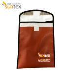 Waterproof Fireproof Document Bag Silicone Coated And Foil Coated Fiberglass