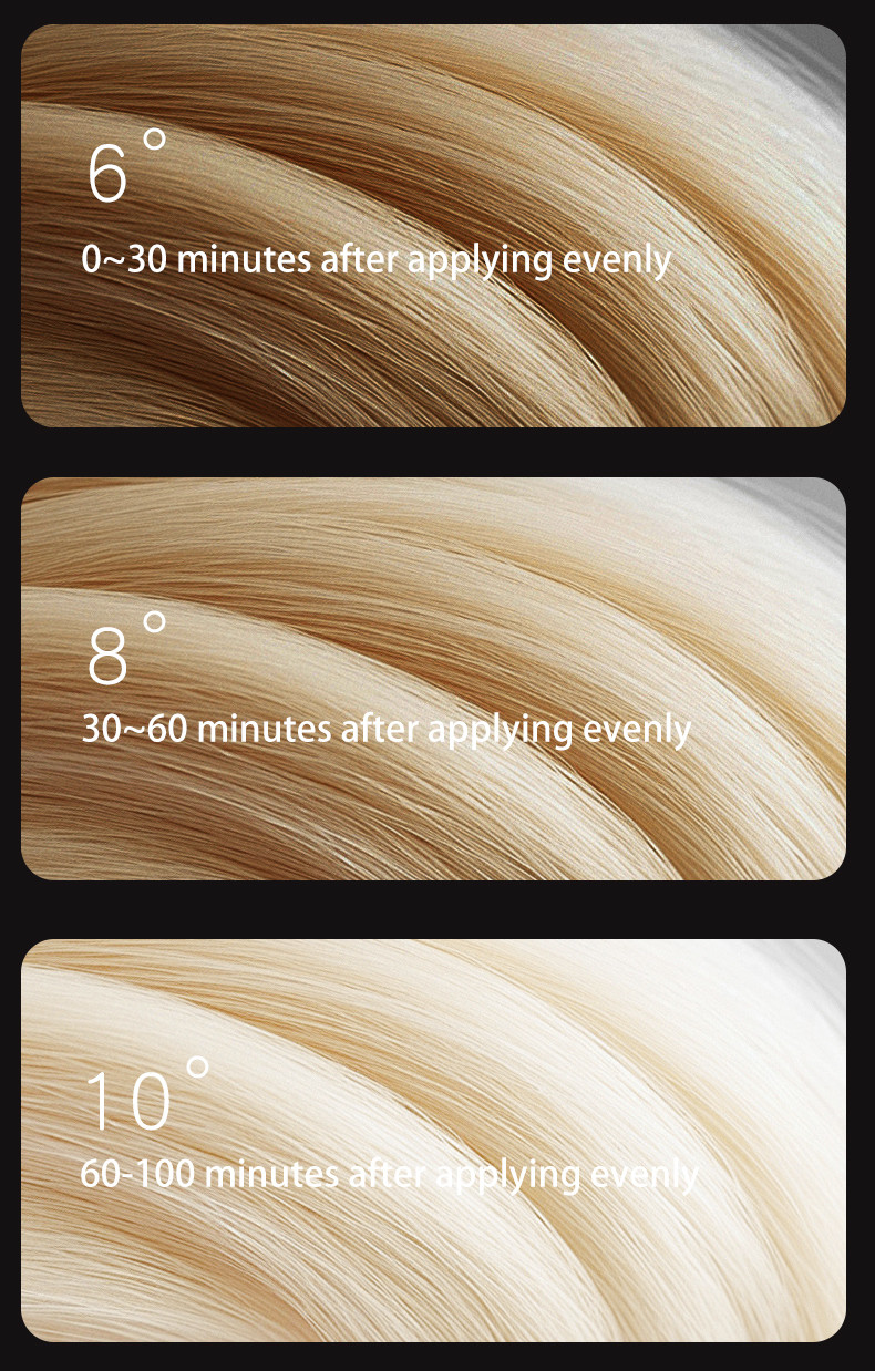 Customized Hair Cream Bleach 400ml Natural Harmless Quickly Fading Ammonia Free