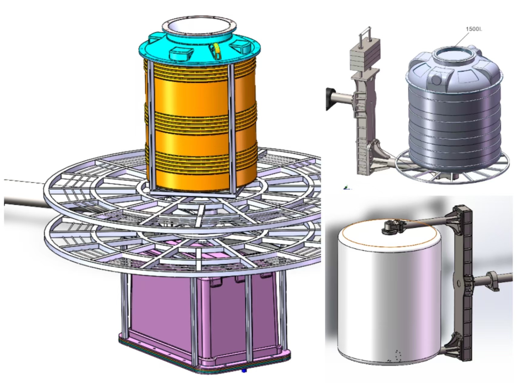 Automatic machinery for producing water tanks Energy-saving Plastic Water Tank Forming Machine
