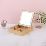 Personal Beauty Care Essential Three-Color Light Glass Mirror for Bathroom or