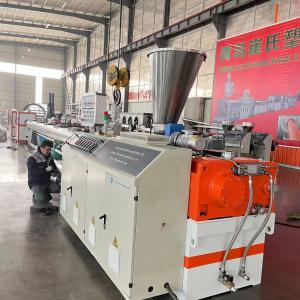 Wholesale Conical Twin Screw Extruder PVC Pipe Manufacturing Machine For Sewage Pipe from china suppliers