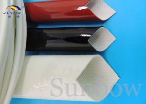 Wholesale Fiberglass Silicone Rubber Coated sleeving UL ROHS REACH SUPPORT from china suppliers