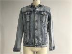 Popular Light Wash Denim Jacket Mens Sherpa Lined Trucker Jacket TW76524