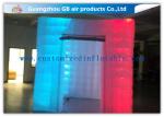 Pink Portable Inflatable Photo Booth Enclosure LED lighting 16 Colors