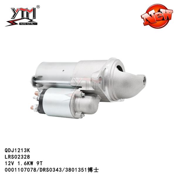 QDJ1213K LRS02328 Toyota Yaris Starter Motor 12V 1.6KW 9T 0001107078 DRS0343