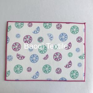 Wholesale ECO-friendli super absorbent water microfiber printed kitchen mat customized washable pads from china suppliers