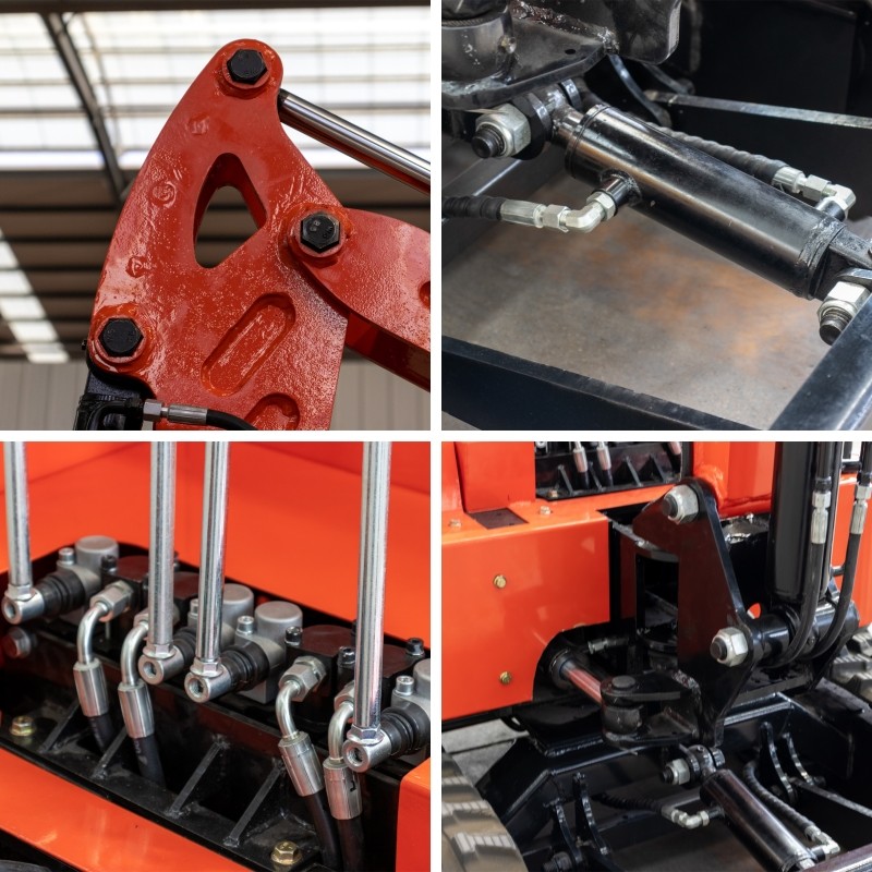 Landscaping Compact Crawler Excavator Equipped With 18l Fuel Tank Volume