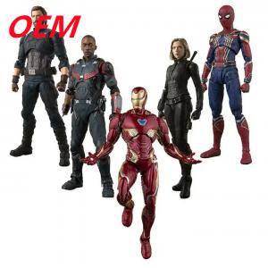 Wholesale Mini Action Marvel Avengerd Spiderman Iron Mans America Captain Figures Figma Toy Movie Model Kid Gift PVC Action Fig from china suppliers