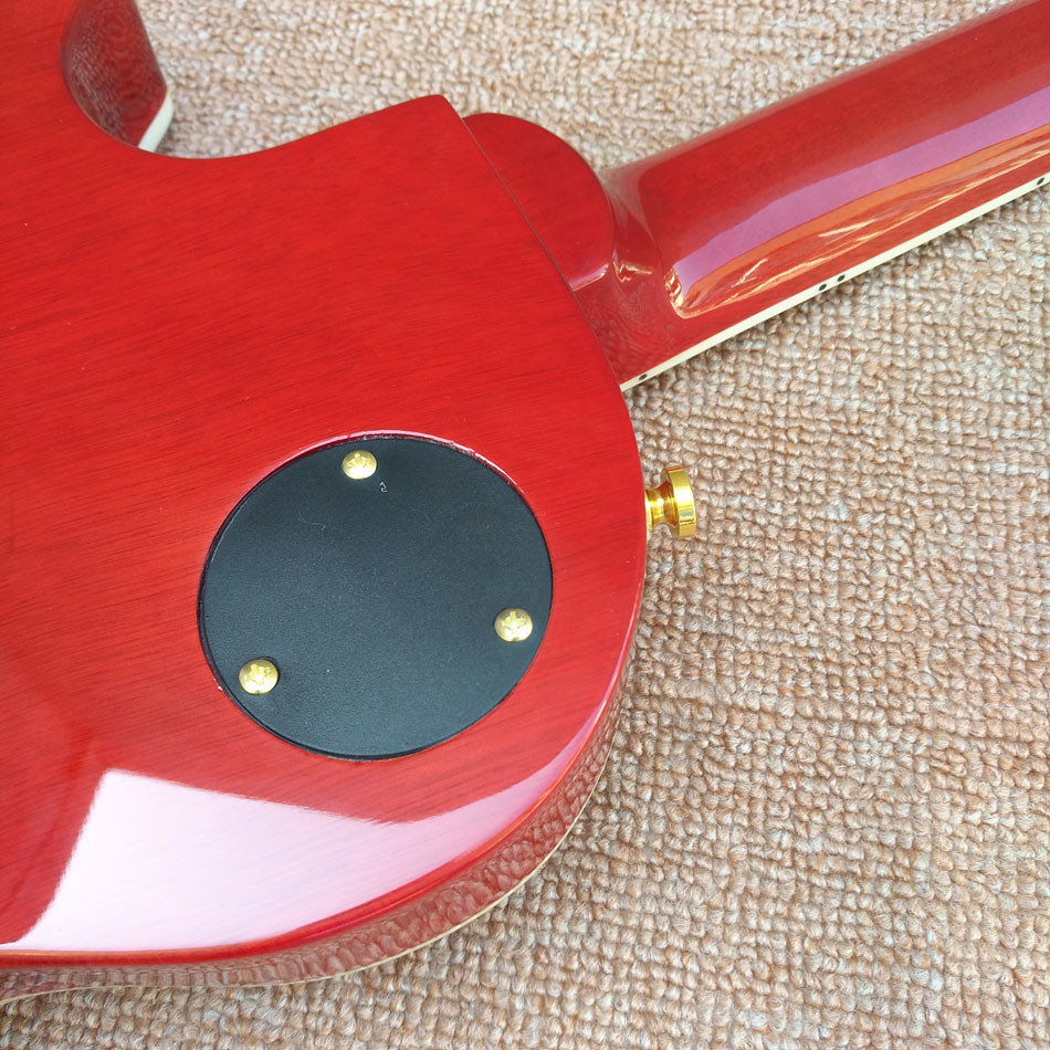 Standard LP 1959 R9 electric guitar, Cherry burst color electric guitar with Gold hardware, free shipping