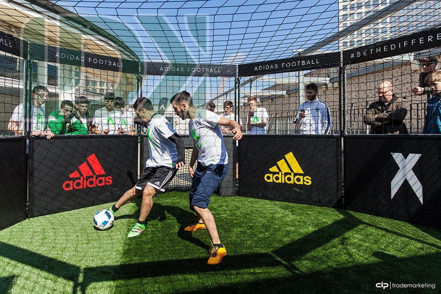 Customized Logo Soccer Field Mini Portable Football Cage With Soft Net