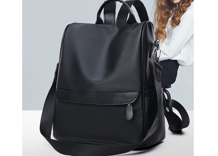 2019 new student backpack black grey large capacity travel bag lady's bag