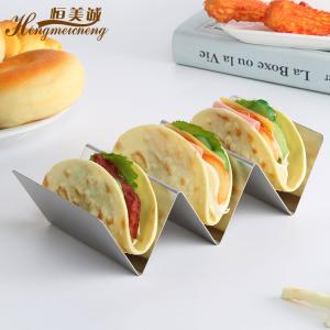 Wholesale Stainless Steel Taco Holder Stand Taco Tray Mexico Pancake Holder Baking rack from china suppliers