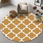 Abstract Printing Living Room Floor Carpets Circular Visual absorbent door mat