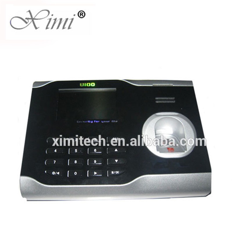 TCP/IP Fingerprint Time Attendance With IC Card Reader Time Clock LIVE ID Fingerprint Sensor ZK U100 Biometric Time Recording