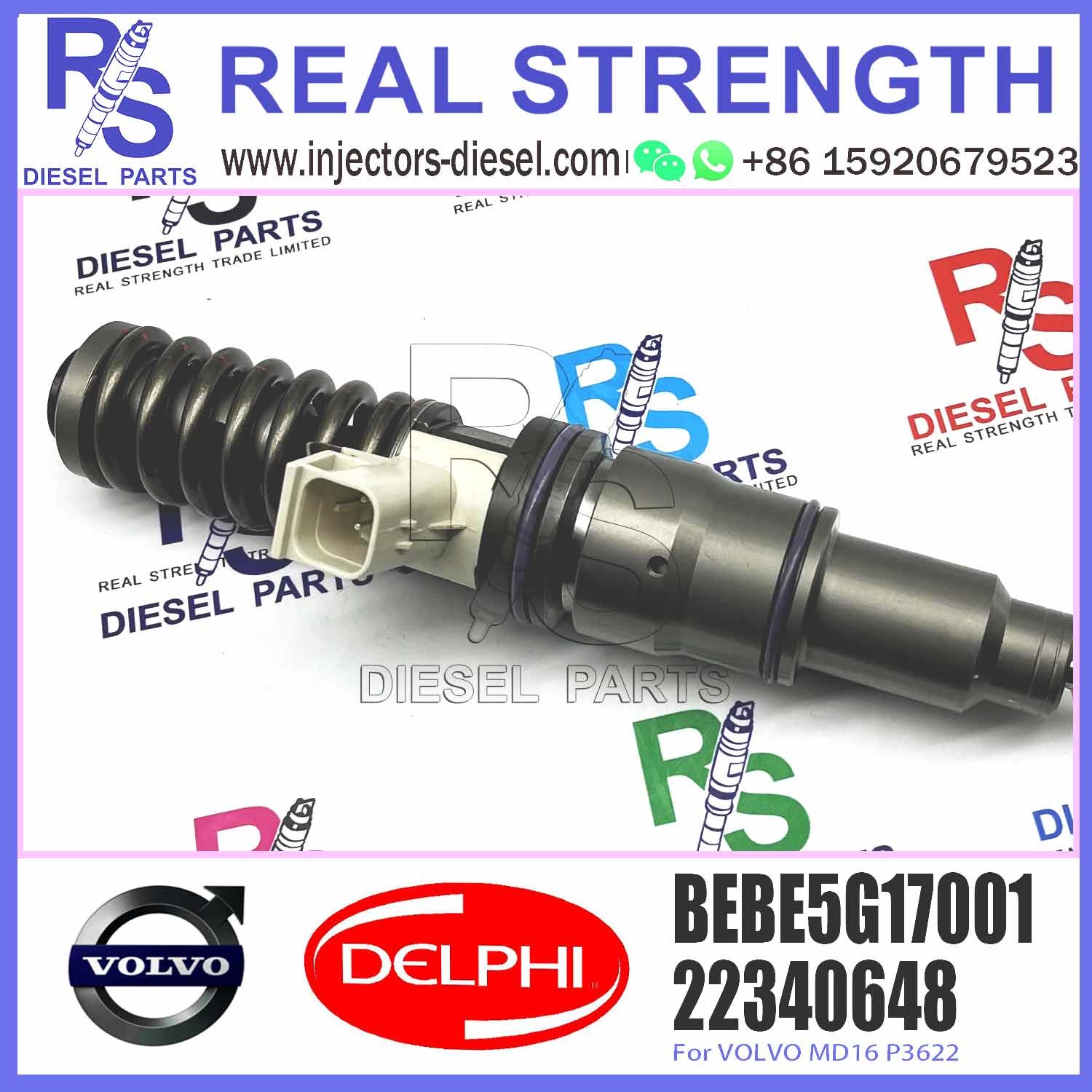Hot selling high quality fuel injector assembly BEBE5G09001 BEBE5G17001 85000071 for V-O-L-V D12 BUS