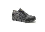 Low Top Sneaker Style Mens Lightweight Steel Toe Shoes Fuel Oil Resistant Grey
