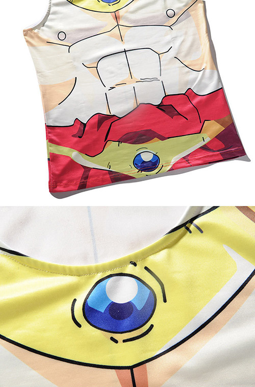 Rib Knit Crewneck 4XL 5XL Cartoon Custom Anime T Shirts