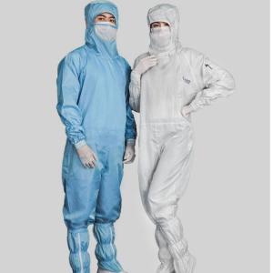 Wholesale Anti Static Cleanroom Clothes Supplies , Polyester Conductive Filament Clean Room Suit from china suppliers
