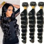 Hair Grade 10A Virgin Human Hair Weft Loose Wave Style Can Be Dyed