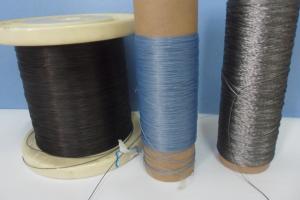 Wholesale Flexible PVC Coat Metallic Yarn , 12um Fire Retardant Sewing Thread from china suppliers