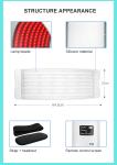 Pdt Change Silicone Red Light Therapy Mask 7 Led Colors Skin Care Face
