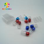 Acrylic Capsule Medicine Pill Bottles Packaging Custom Paper 3D Cards FDA