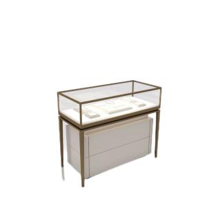 Wholesale Combined Stainless Steel Jewelry Display Cabinet High And Short With 4000K LED Light from china suppliers