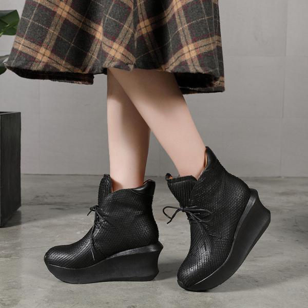 S224 Warm velvet lining, thick-soled heightening, fashionable short boots,
