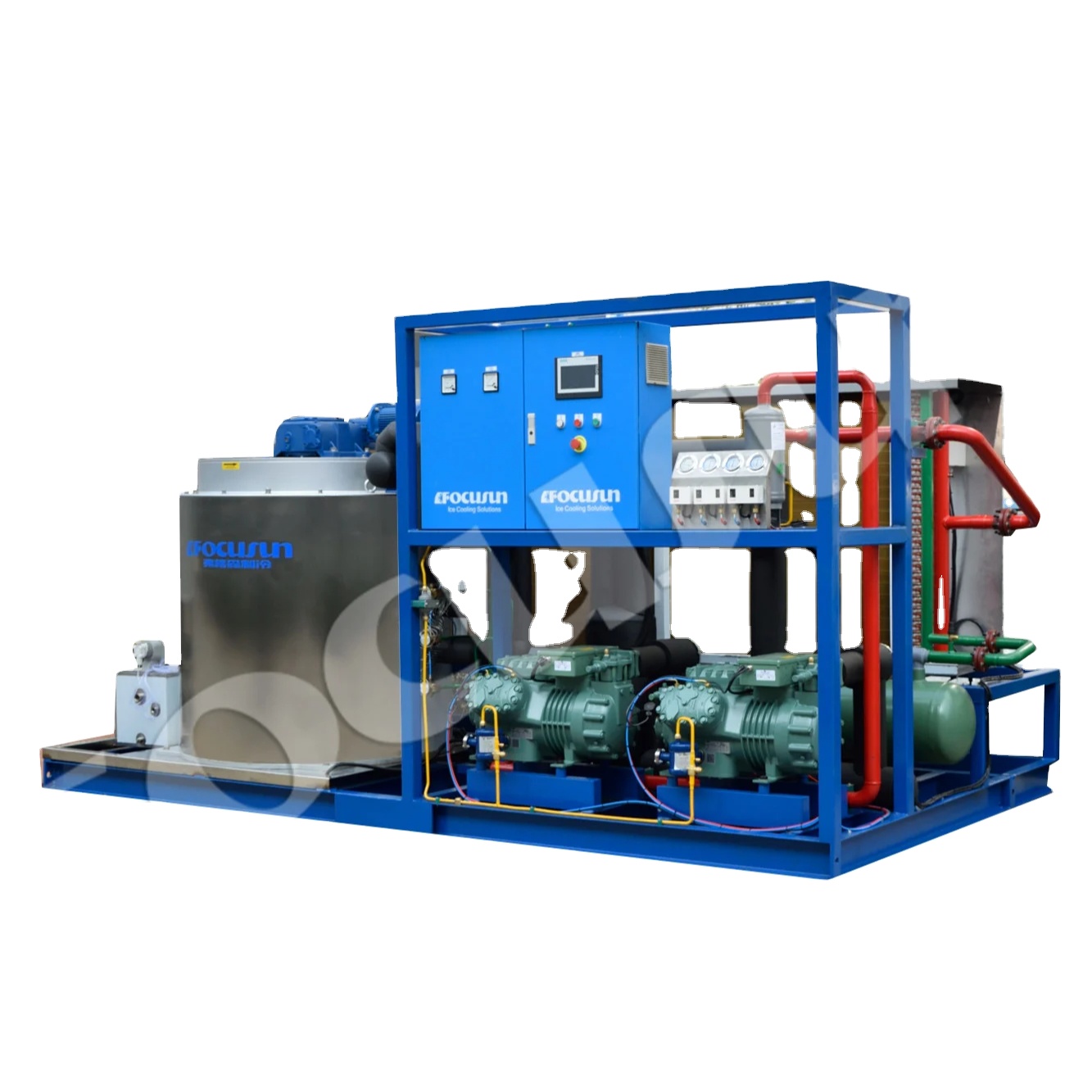 2200kg Operative Weight Flake Ice Machine Perfect for Large-Scale Seafood Production