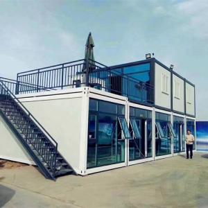Wholesale Zontop Luxury 40 Feet Stackable Flat Pack Fully Furnished Prefabricated Storage Prefab Container Home House from china suppliers
