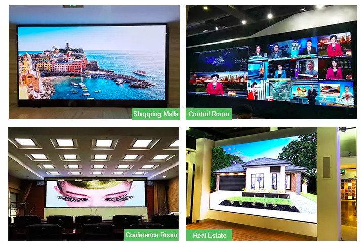 ODM Ultra Thin Indoor Fixed Led Display Screen For Advertising P1.2 P1.5 P1.6 P1.8
