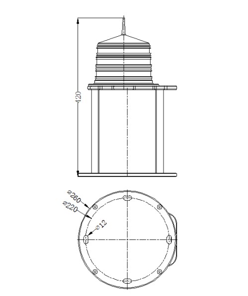 15km Flashing Portable 10NM Marine Lantern Light