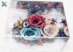 Light Weight Mirror Acrylic Flower Box For Dry Fresh Flowers Non Flammable