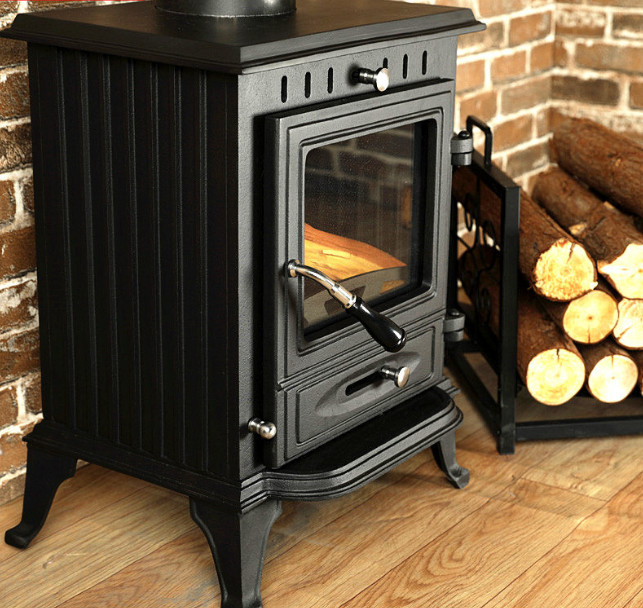 Cast Iron Fireplace, Small Real Fire, Wood Burning For Heating, American Independent Villa, Home Stay, Wood Burning