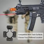 Shockproof Tactical Rifle Laser Light Combo 650nm Red Laser Flashlight FDA