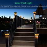Outdoor LED Solar Powered Pillar Lights 2700K 2200mAH Multipurpose Solar Column