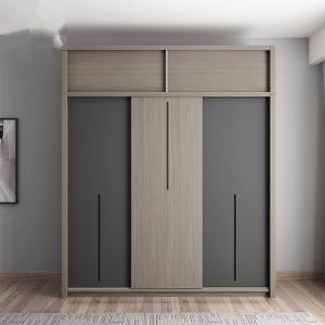 Wholesale Melamine Board Custom Wood Furniture , Combination Sliding Door Wardrobe from china suppliers