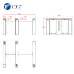 Brushless Motor Outdoor Drop Arm Security Gates Stainless Steel Turnstiles